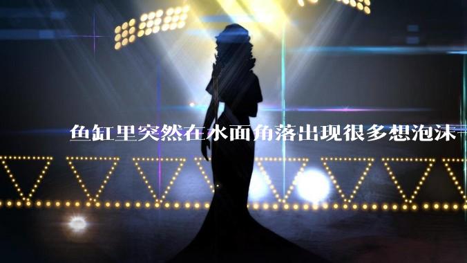 鱼缸里突然在水面角落出现很多想泡沫一样的气泡是怎么回事？
